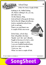 School Days song and lyrics from KIDiddles